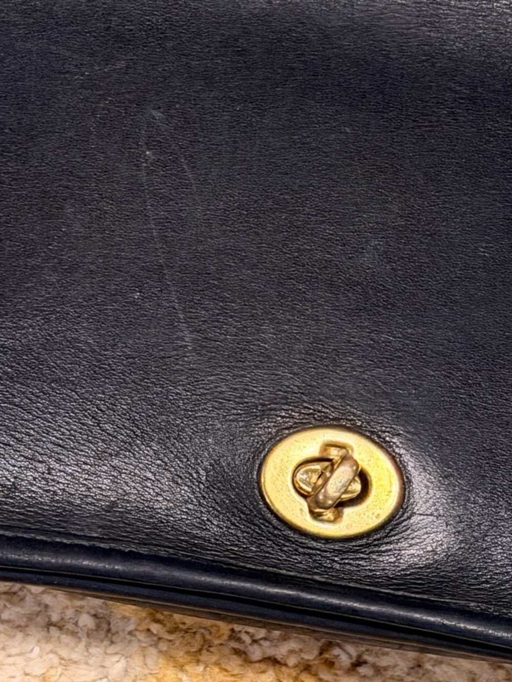 Rare Vintage Coach 7040 Convertible Bag Black Glove Tanned Leather NYC USA - Picture 11 of 16